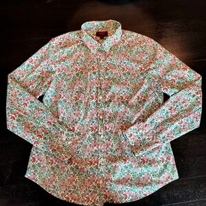 J. Crew Art Fabrics Floral Women's Button Down Shirt
